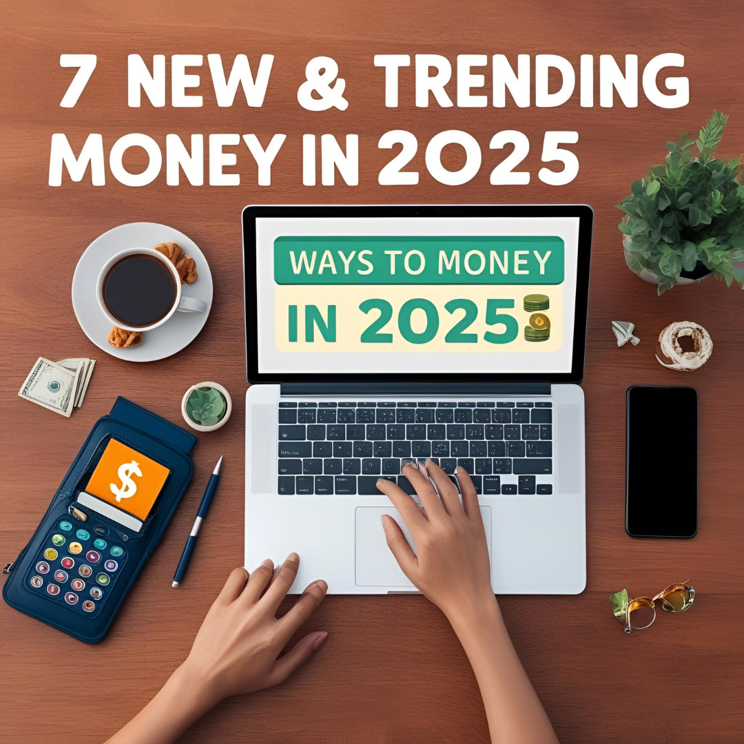 🚀 2025 में पैसे कमाने के 7 नए और ट्रेंडिंग तरीके (घर बैठे, स्मार्टफोन से)